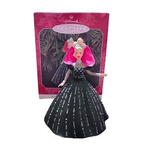 1998 Hallmark Keepsake Ornament - Holiday Barbie 6th in series